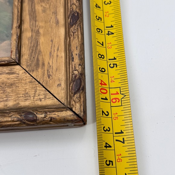 Antique Hand-Colored Bridal Song Print C.D. Weldon Campbell Art Co Framed - Picture 11 of 15